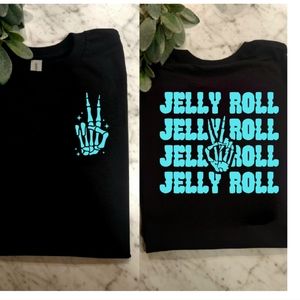 Jelly roll shirt cute popular trending country skeleton hand